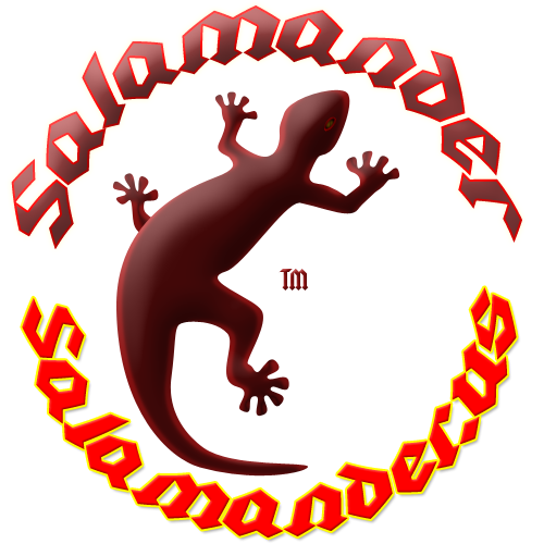 Salamander TM logo with web address.